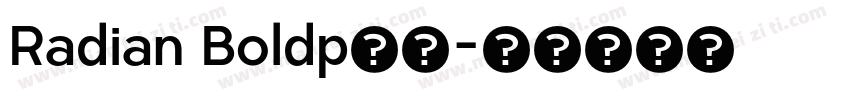 Radian Boldp下载字体转换